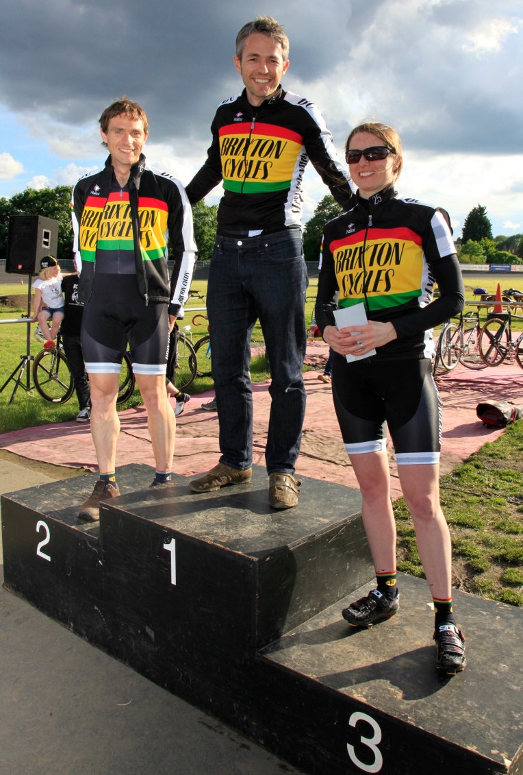 18.30, 24 June 2012: Brixton Cycles Club riders took all the podium places in the b-cat competition at super mad